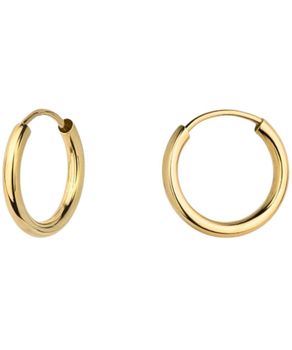 Kolczyki złote 333 koła 15 mm – zapięcie szarnir, żółte złoto.jpg